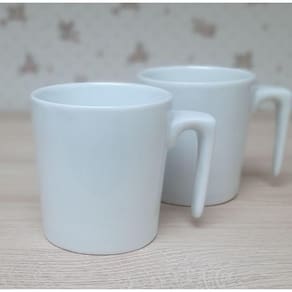 Kit 2 Caneca Jarra 320ML - Leiteira, Sucos e Bebidas - Porcelana Branca
