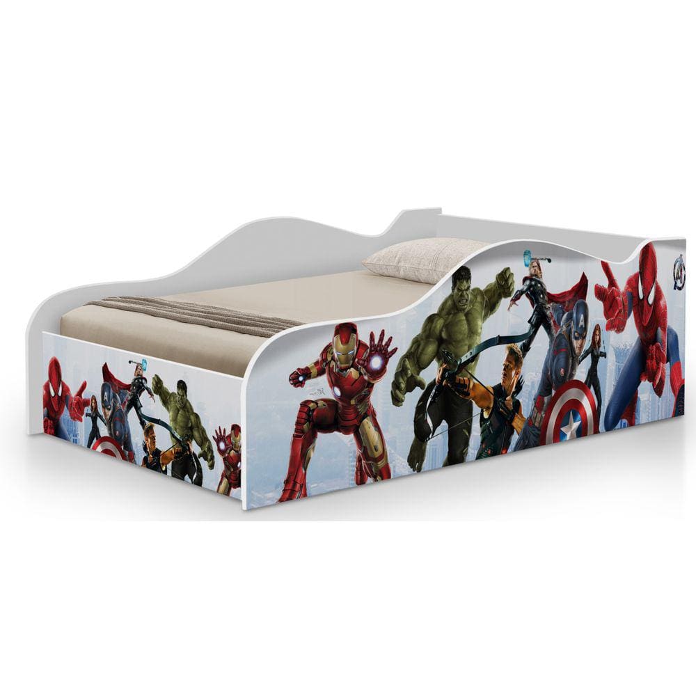 cama juvenil infantil para menino da vingadores