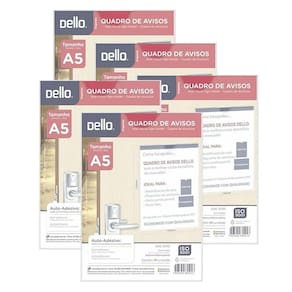 Quadro De Aviso A5 Dello 210X150X5Mm Cod0535 Kit 5