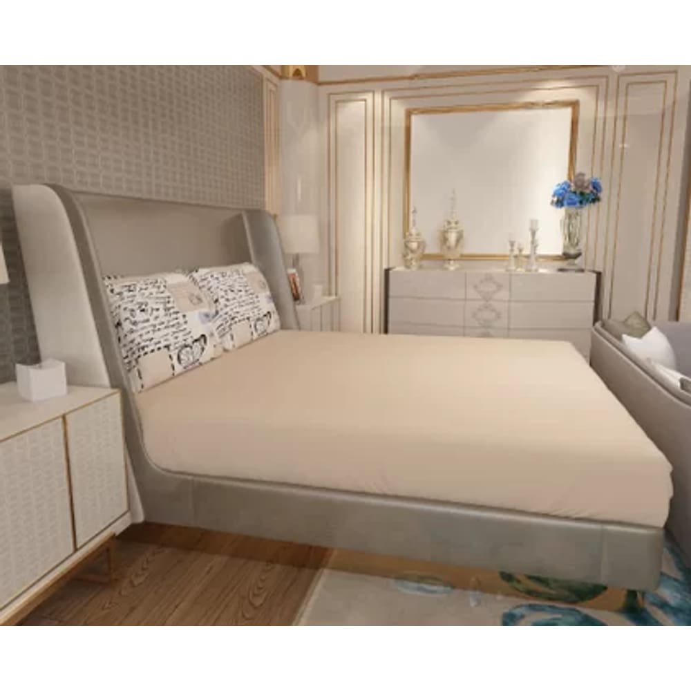 Jogo de Lençol Zono Enxovais Cama Casal Full 3 Peças Malha 100% Algodão Romano – Angorá