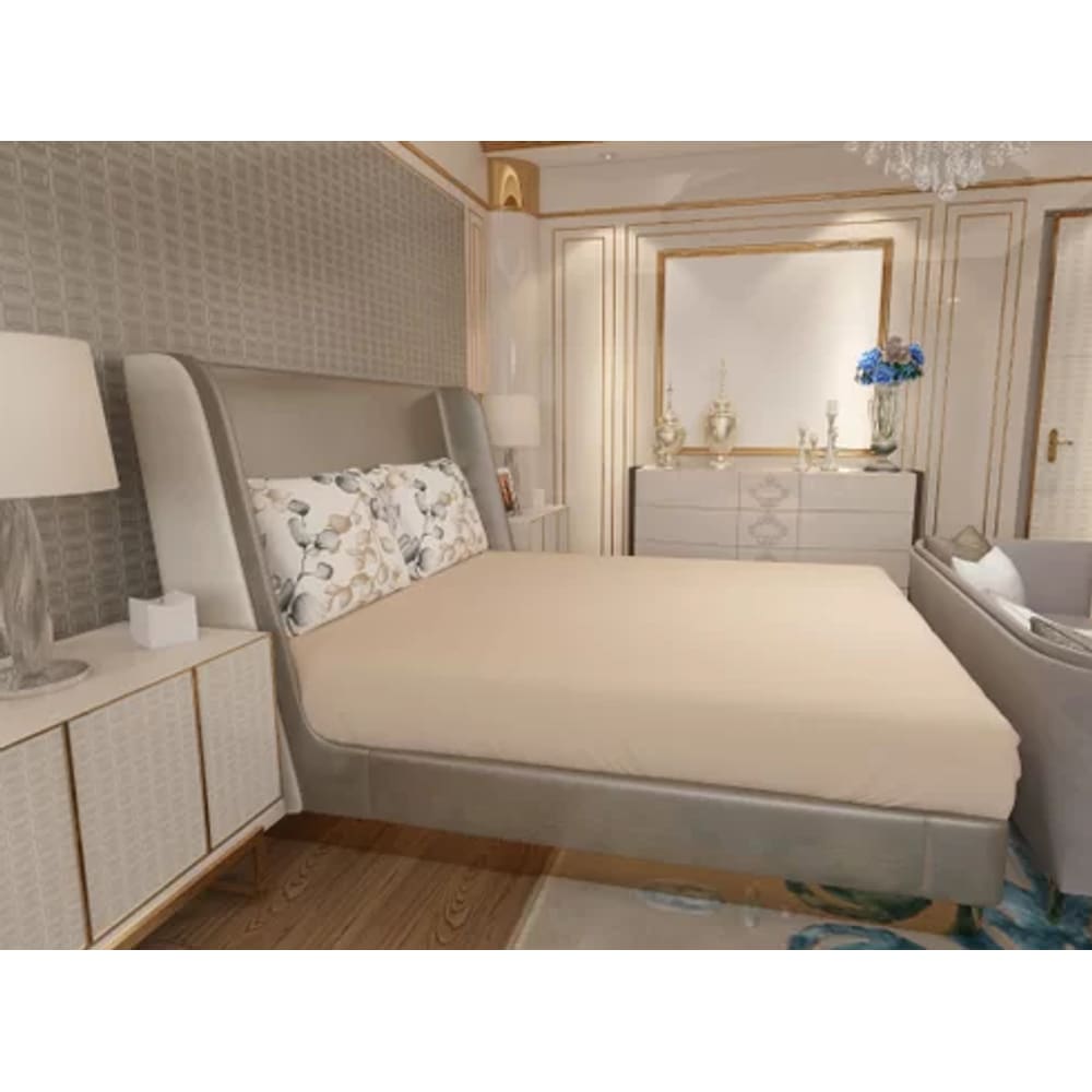 Jogo de Lençol Zono Enxovais Cama Casal Full 3 Peças Malha 100% Algodão Flores de Algodão – Angorá