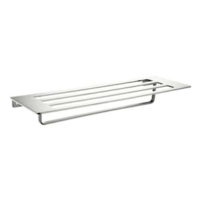 Toalheiro Alumínio 61cm Acabamento Anodizado Astra Prata Fosco
