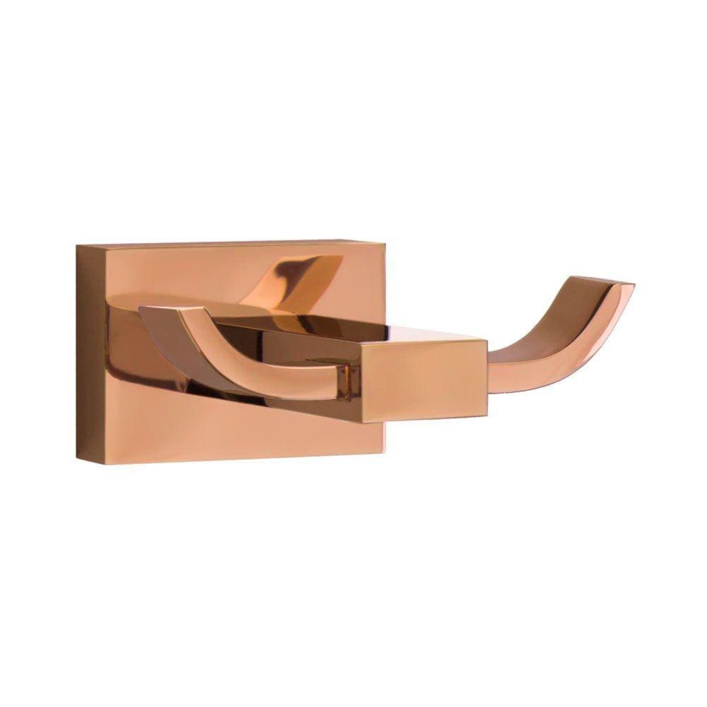 Cabide com Gancho Duplo Mondrian Bela Metais Rosé Gold