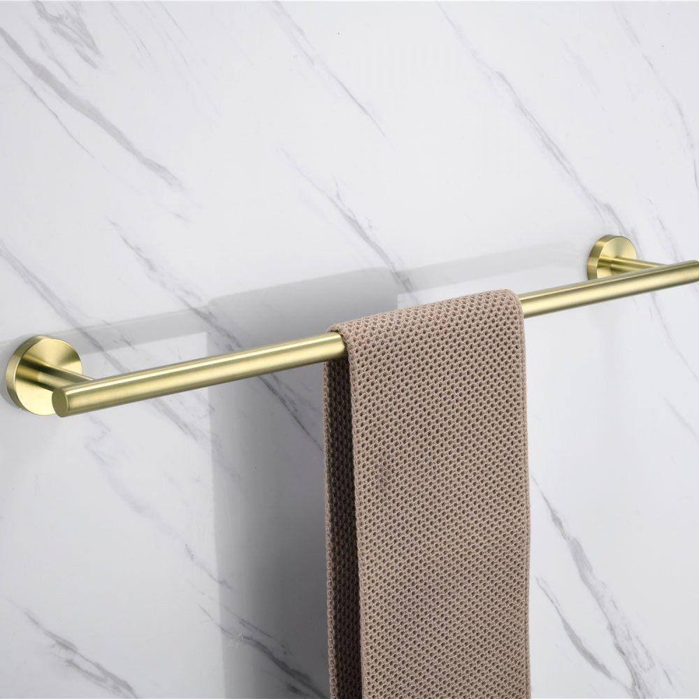 Porta Toalha de Banho Inox Tarsila Bela Metais Dourado