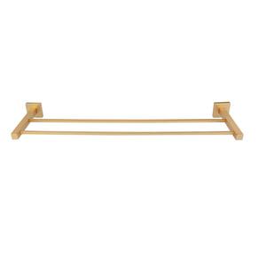 Porta Toalha de Banho Duplo 51cm Inox Square Ducon Metais Ouro Fosco