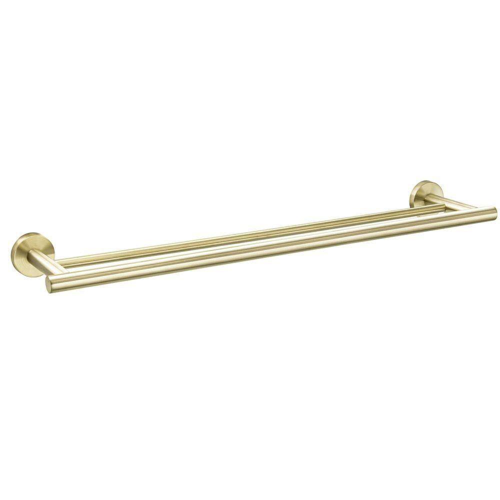 Porta Toalhas Duplo Inox Tarsila Bela Metais Dourado