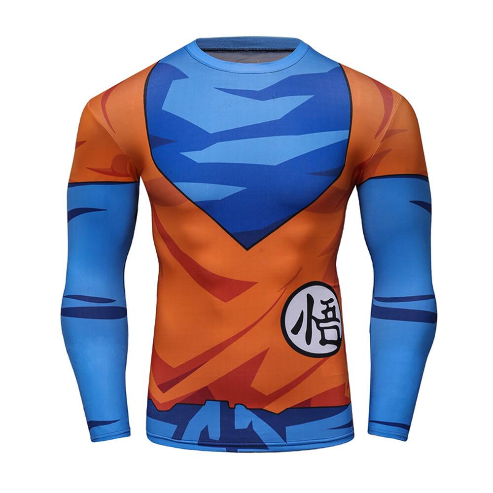 Camiseta dragon ball z goku desenho camisa infantil adulto vetor