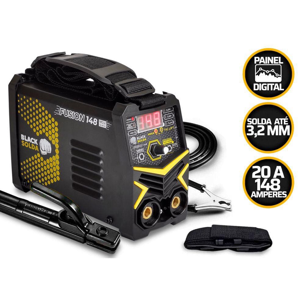 Máquina De Solda Inverter Preta 220v - Mma/tig Lift
