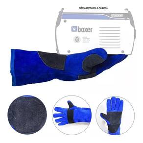 Luva Epi Soldador De Couro Macia Boxer 330053