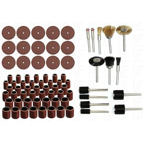 Kit Acessórios Micro Retifica Lixas Escovas