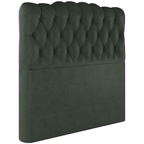 Cabeceira Solteiro 88 cm Milan Veludo Verde Soon