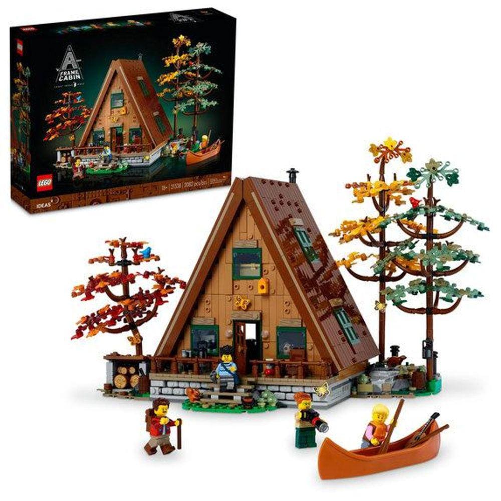 Lego ideas chalé de estrutura triangular (2082 peças)