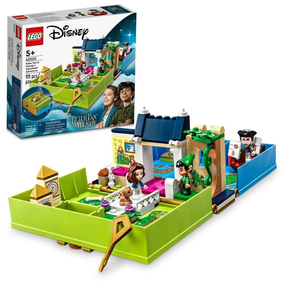 Lego | disney o livro de histórias e aventuras de peter pan e wendy (111 peças)