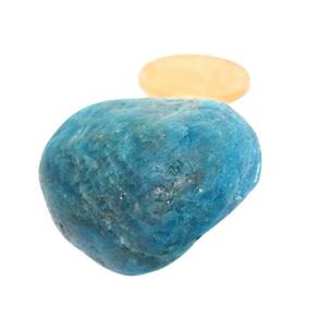 Apatita Azul Pedra Natural Rolada Pedra do Ano 2022