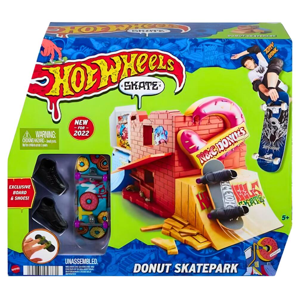 Pista e Skate de Dedo - Hot Wheels - Skatepark de Polvo - Mattel