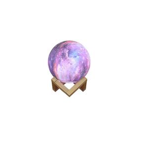Luminária De Lua 3D Decoração De Mesa Usb Galaxy