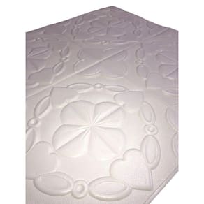8 Placas Espuma 3D Autoadesiva Modelo Floral