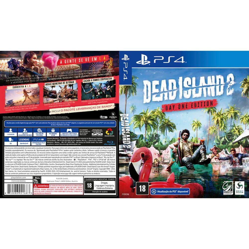 Jogo Dead Island 2 - Day One Edition, PS4