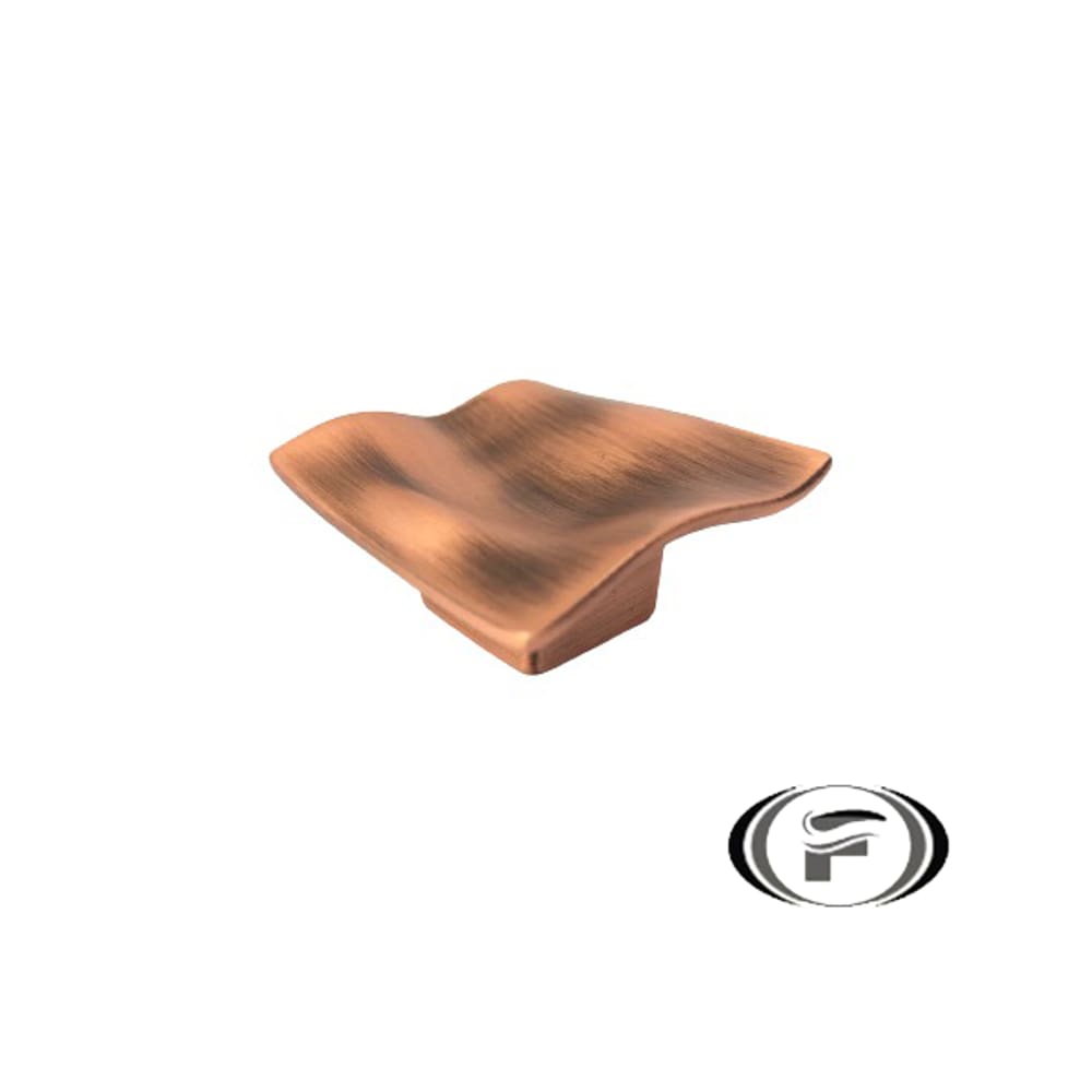 Puxador Acqua Mini 38x38x12mm Vecchio Cobre Zen UNICO