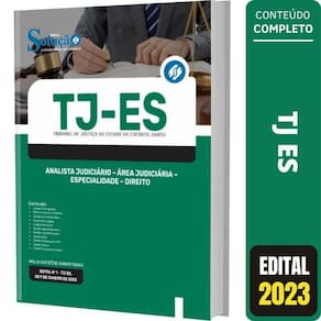 Apostila Concurso Tj Es - Analista Área Judiciária - Direito