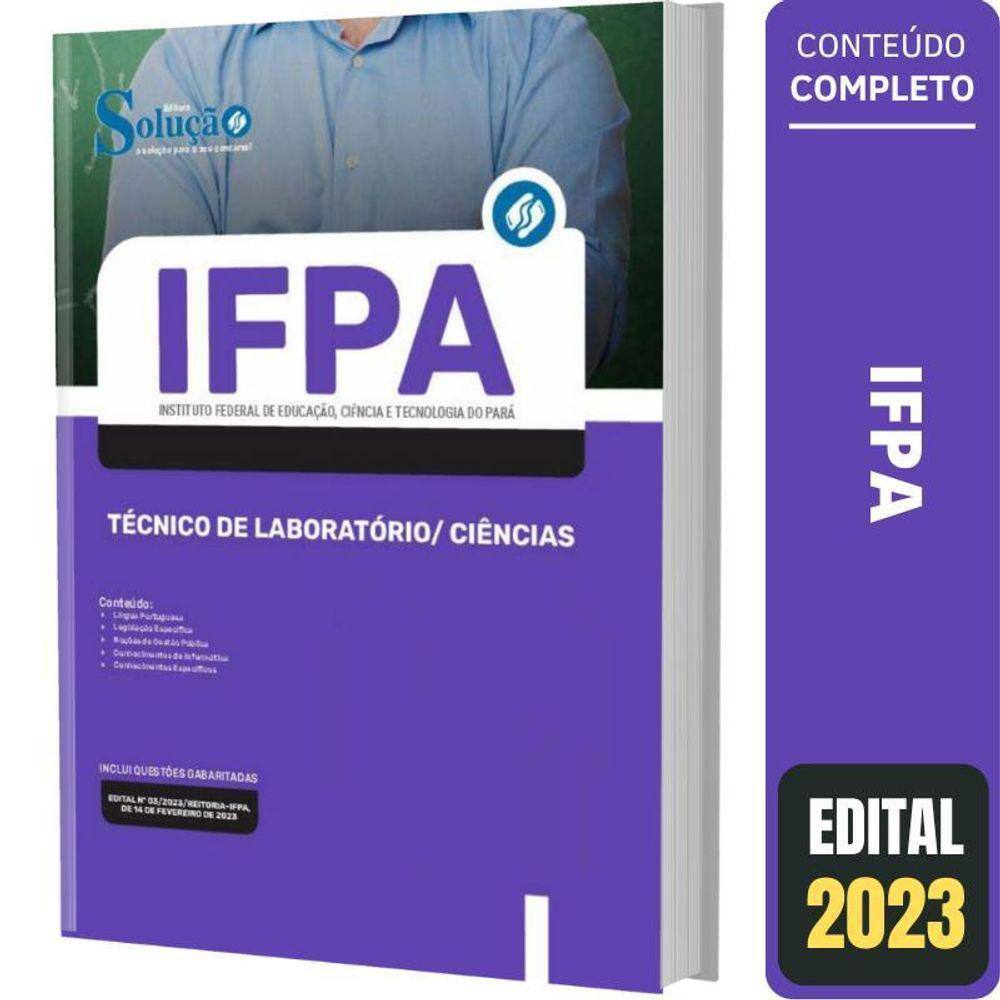 Apostila Concurso Ifpa - Técnico De Laboratório/Ciências