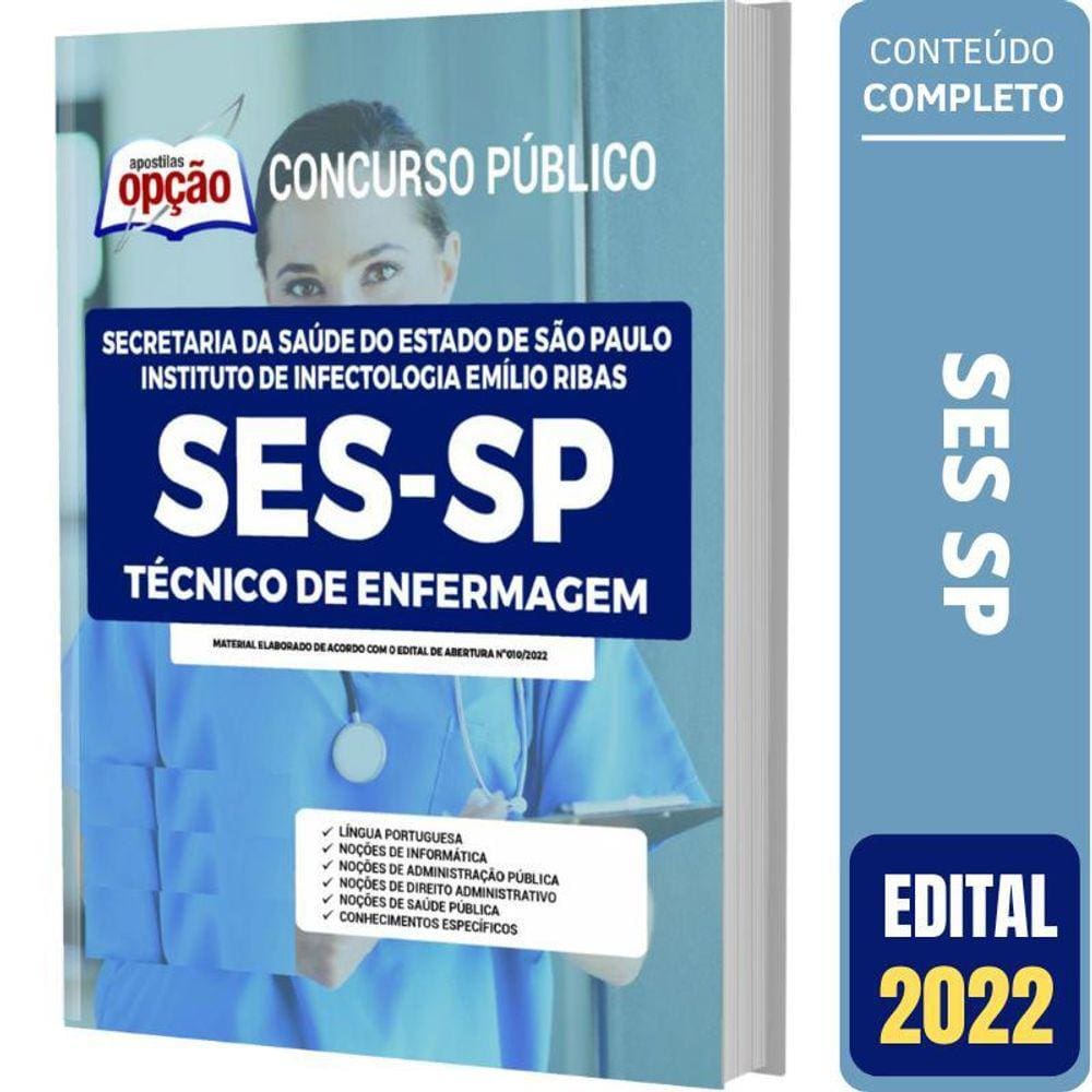 Apostila Ses Sp - Técnico De Enfermagem
