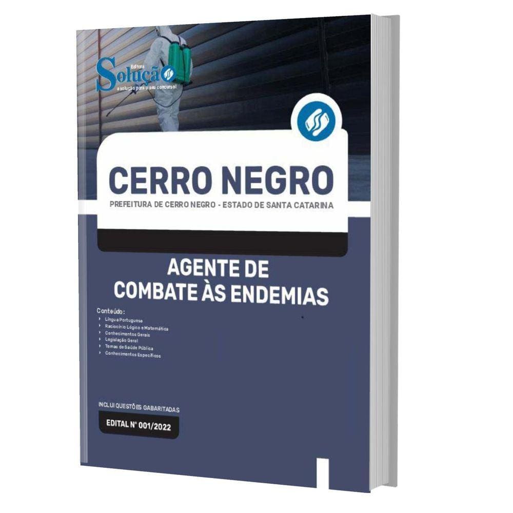 Apostila Concurso Cerro Negro Agente De Combate Às Endemias