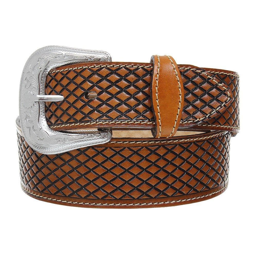 Cinto Country Cow Way em Couro Bodado Caramelo 31377