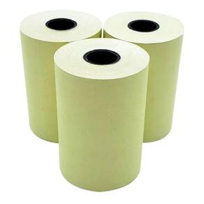 Bobina Térmica 57X10 Amarela 58Mm P/Cartão Crédito 20 Un