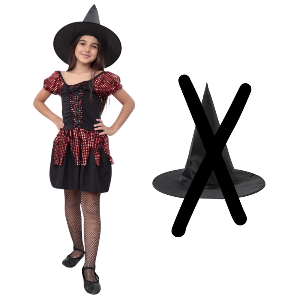 Fantasia Lobinha Infantil Halloween Feminina Com Acessório