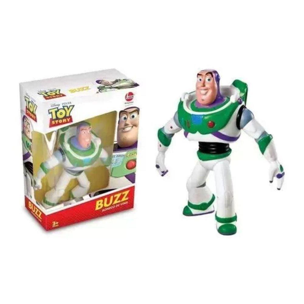 Boneco Buzz Lightyear Disney Toy Story Vinil Articulado