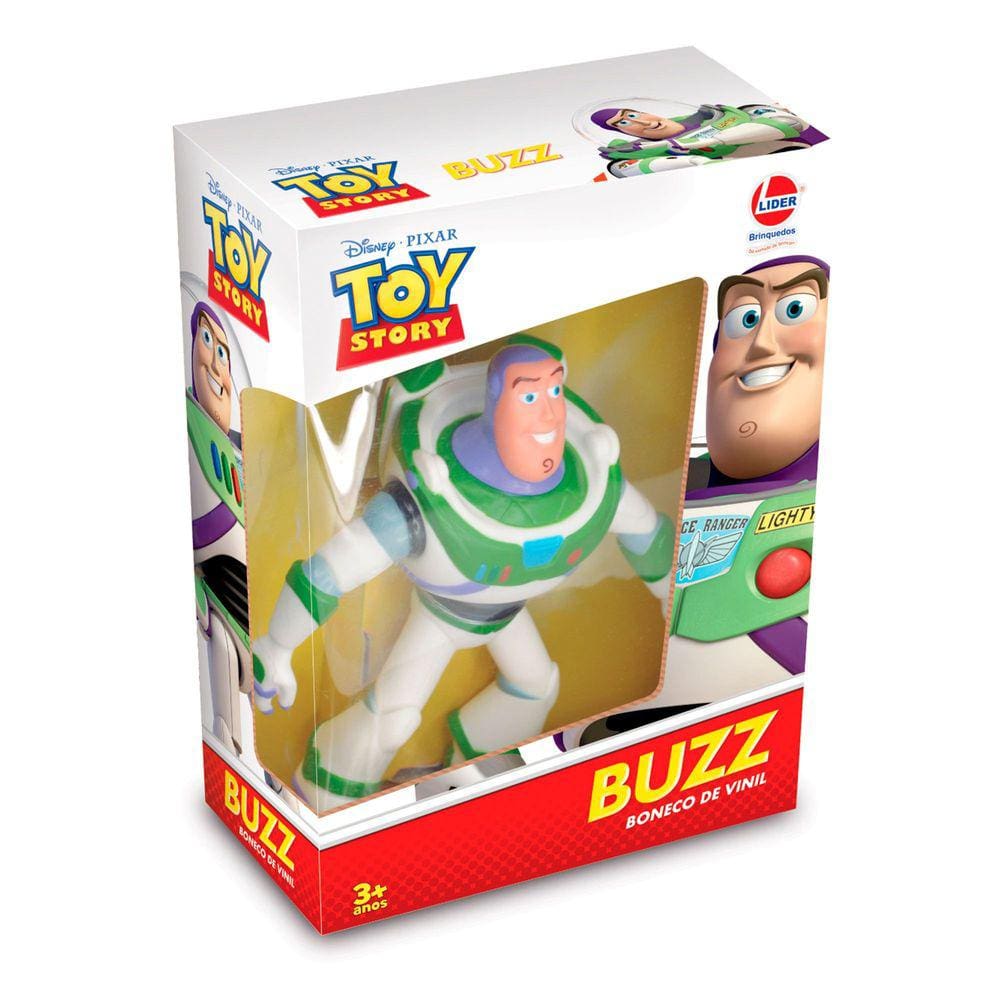 Boneco Buzz Lightyear Toy Story Articulado Vinil Atóxico Lider