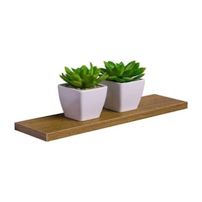 Prateleira 30 x 10cm Freijó Suporte Invisível