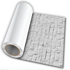 Adesivo Autocolante Tijolo Branco 50Cmx50Cm Modelo 3