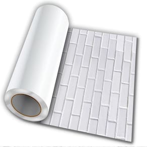 Adesivo Autocolante Tijolo Branco 50Cmx50Cm Modelo 6