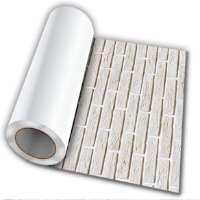 Adesivo Autocolante Tijolo Branco 50Cmx50Cm Modelo 2