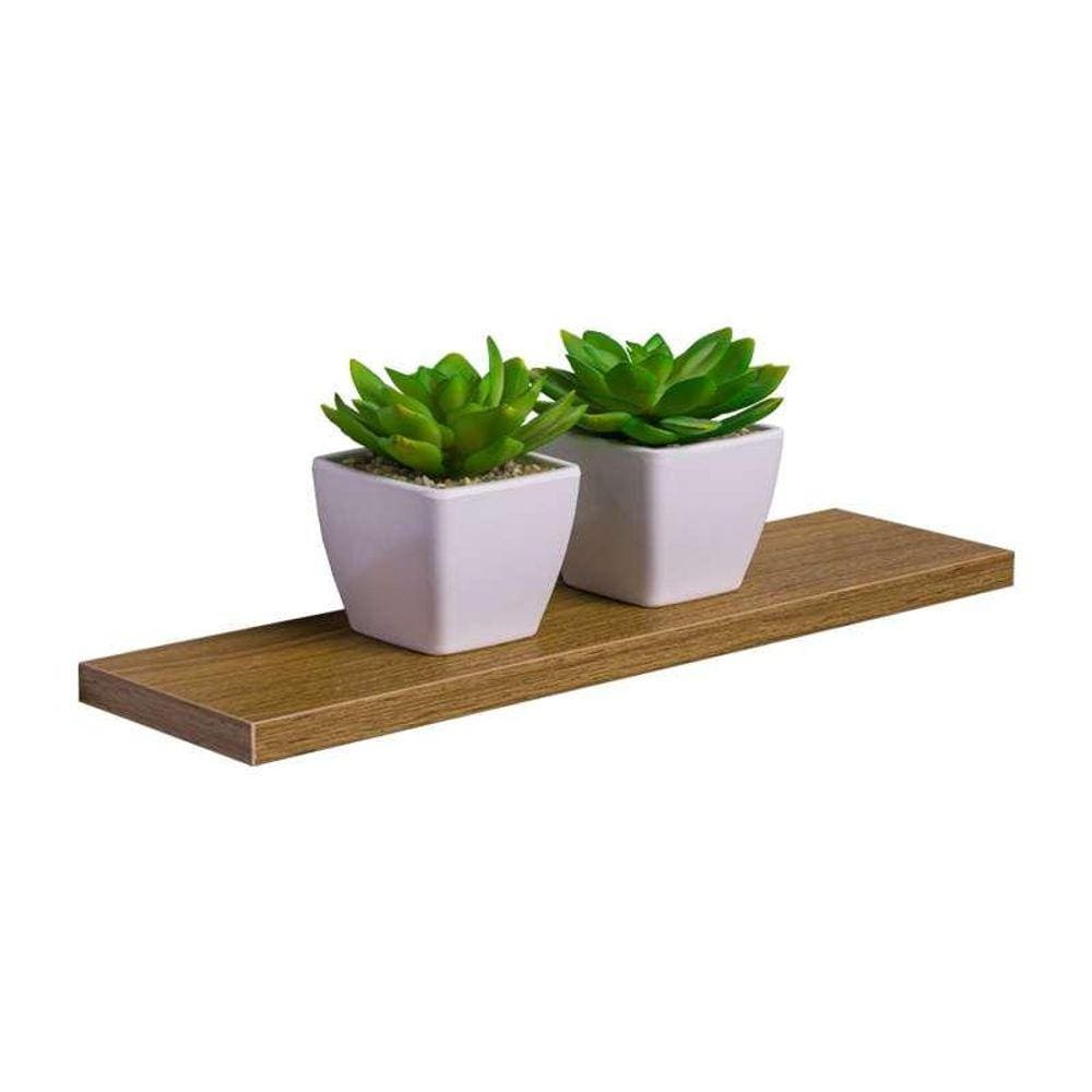 Prateleira 30 x 10cm Freijó Suporte Invisível