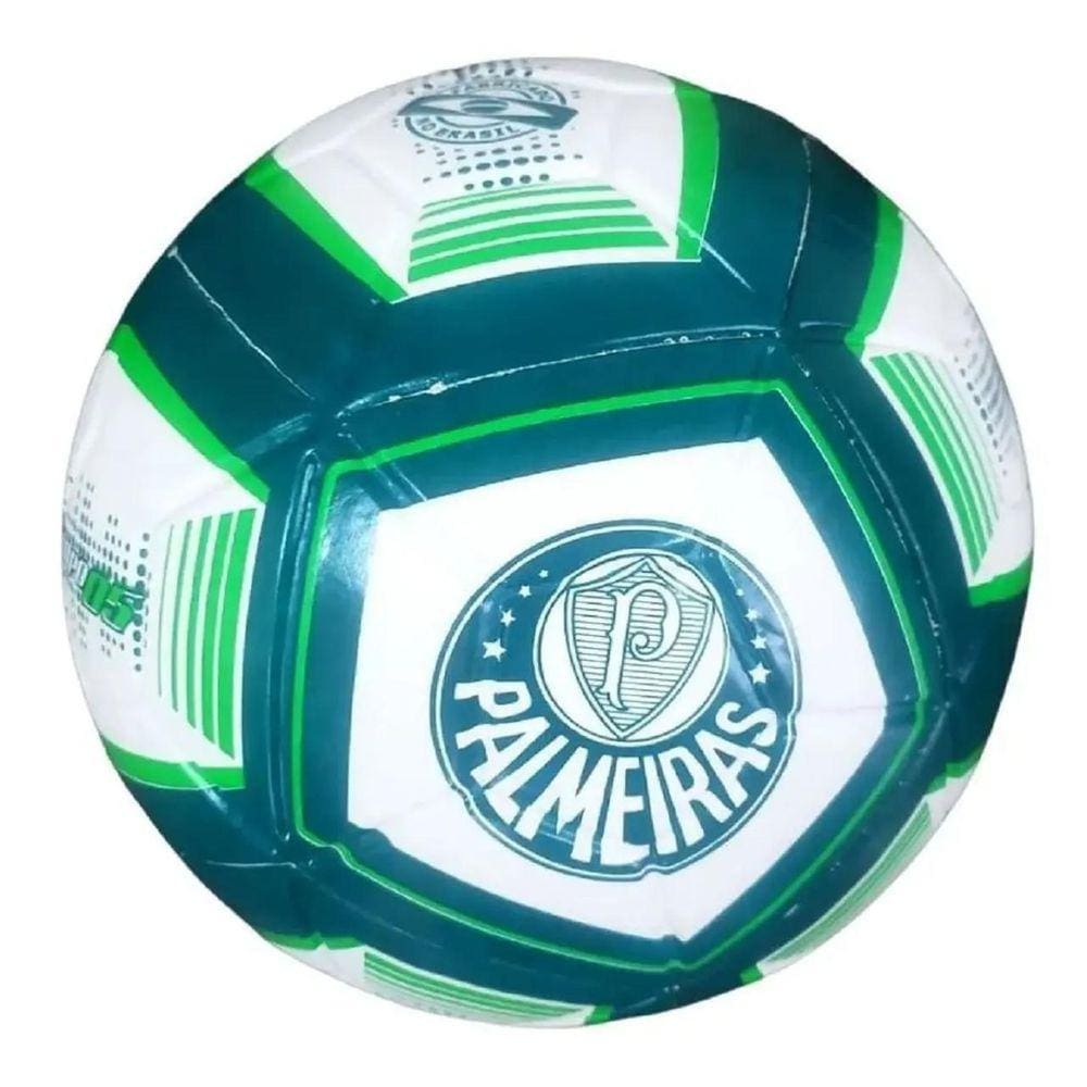 Aplique Emborrachado - Bola de Futebol Verde e Amarela - 19mm - 2un