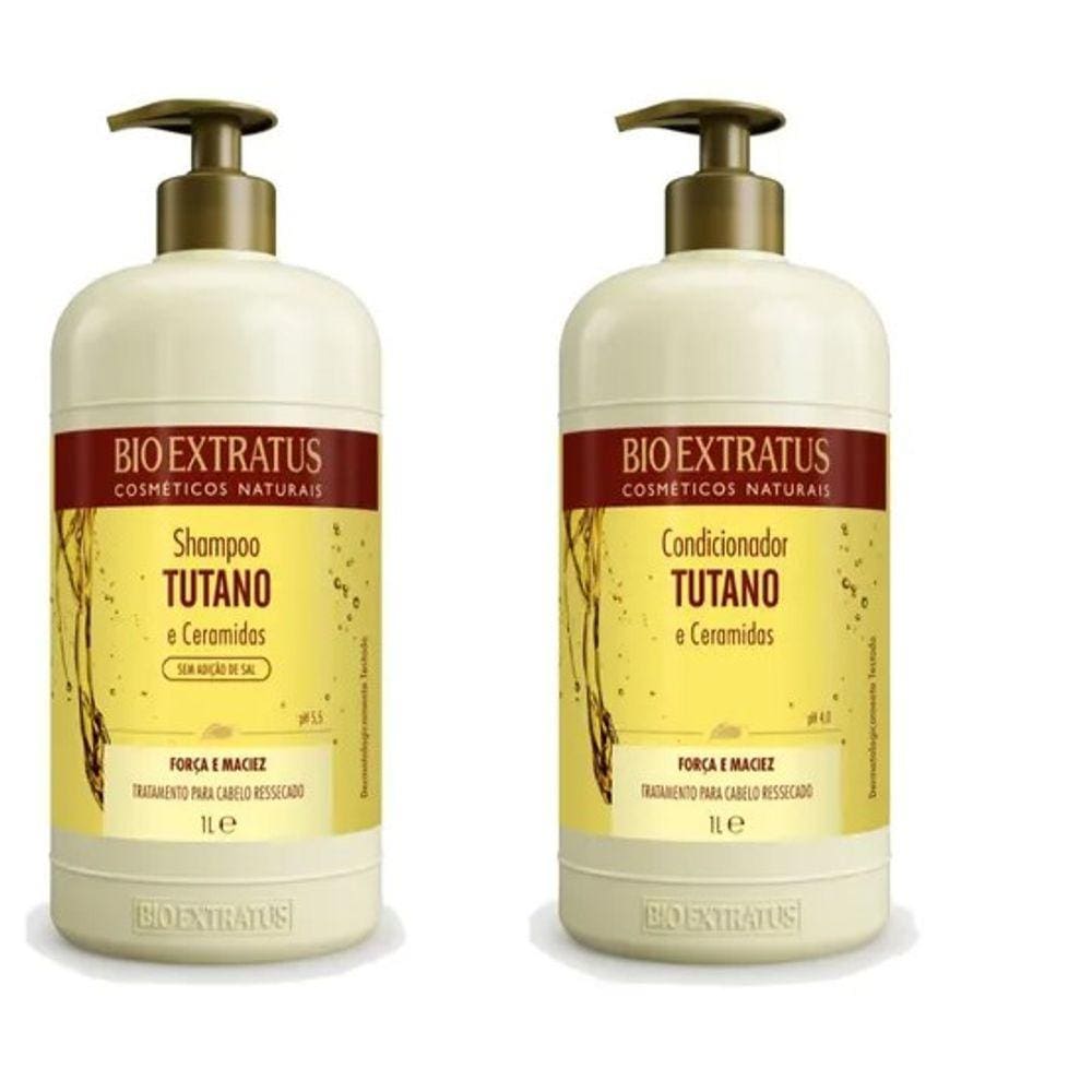 Kit Bio Extratus Tutano e Ceramidas Sh 1L + Cond 1L