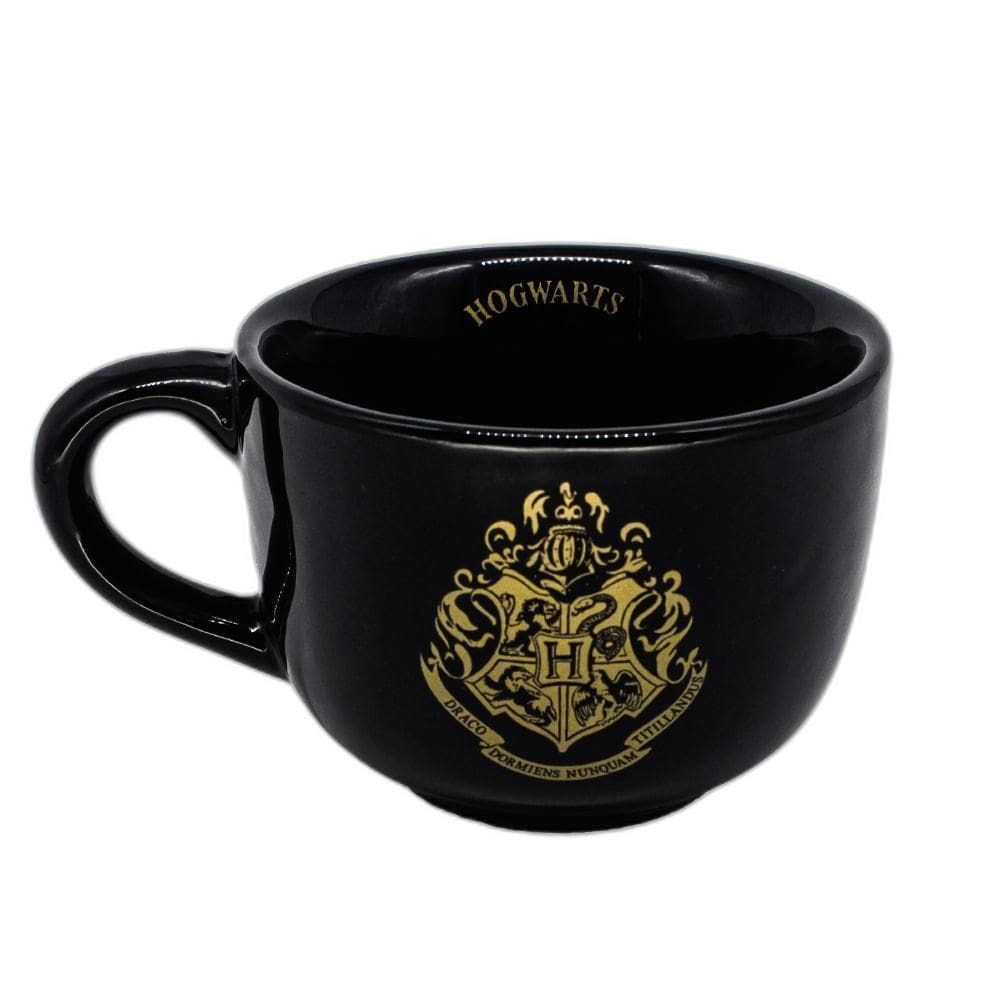Caneca Sopa Hogwarts Harry Potter Wb Emblema Escola Bruxo