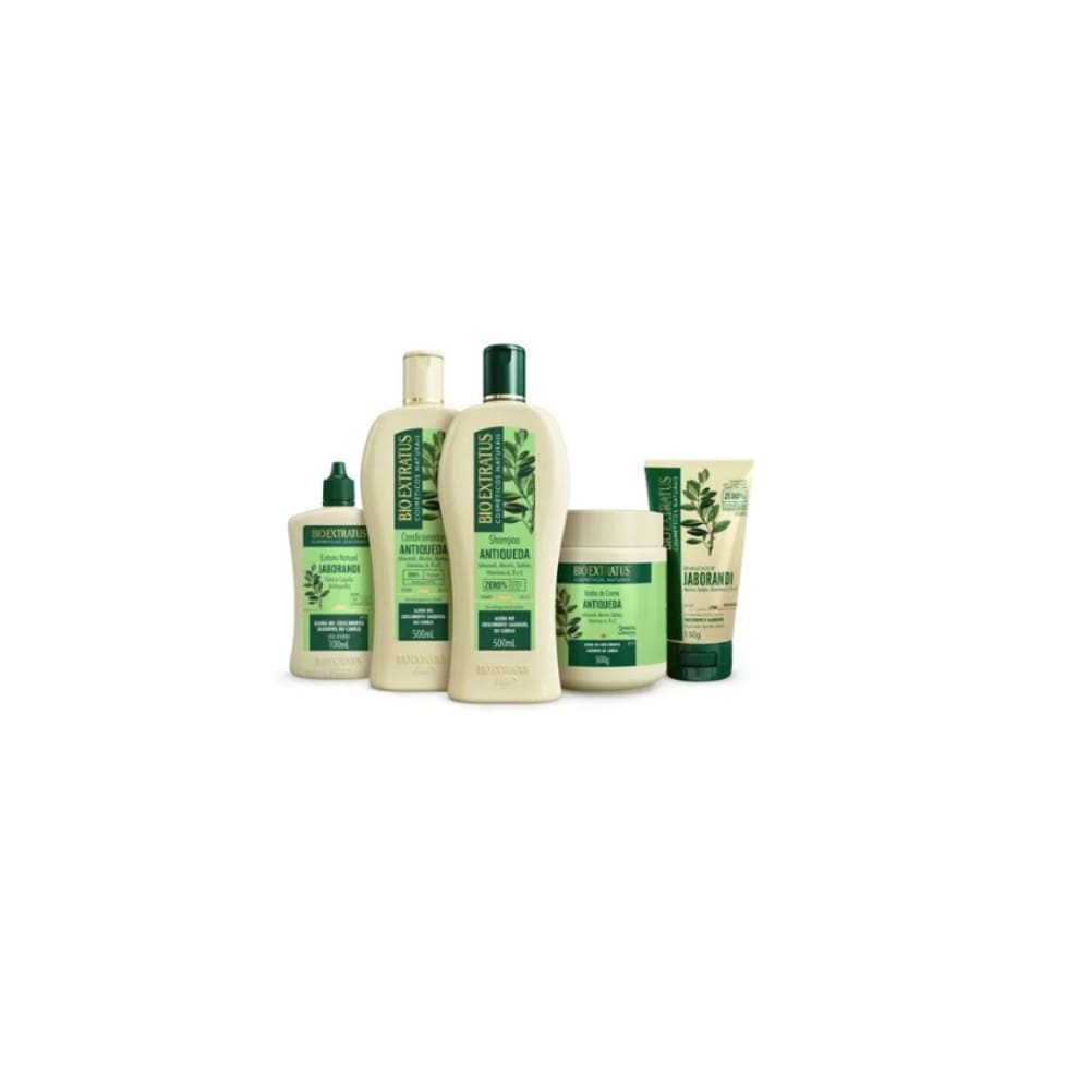 Kit Bio Extratus Jaborandi Sh 500ml+Cond 500ml+BC 500g+Tônico 100ml+Finalizador 450g