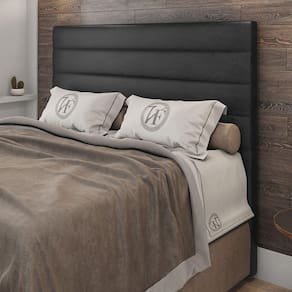 Cabeceira Queen Napoli 160cm Material Sintético Preto c/ Frame Italian Flex