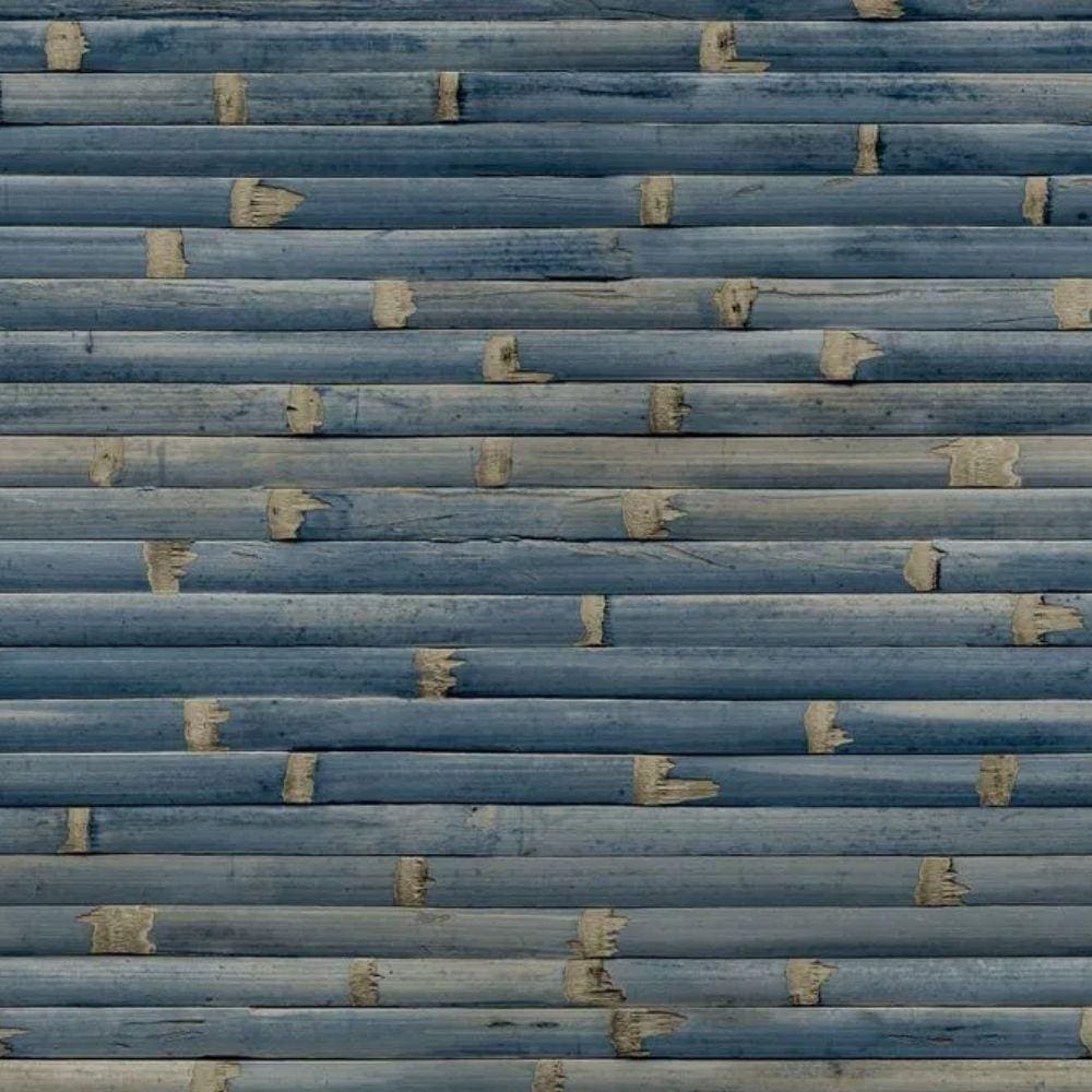 Papel De Parede Wanderlust Folhagem Azul - 10m X 0.53m