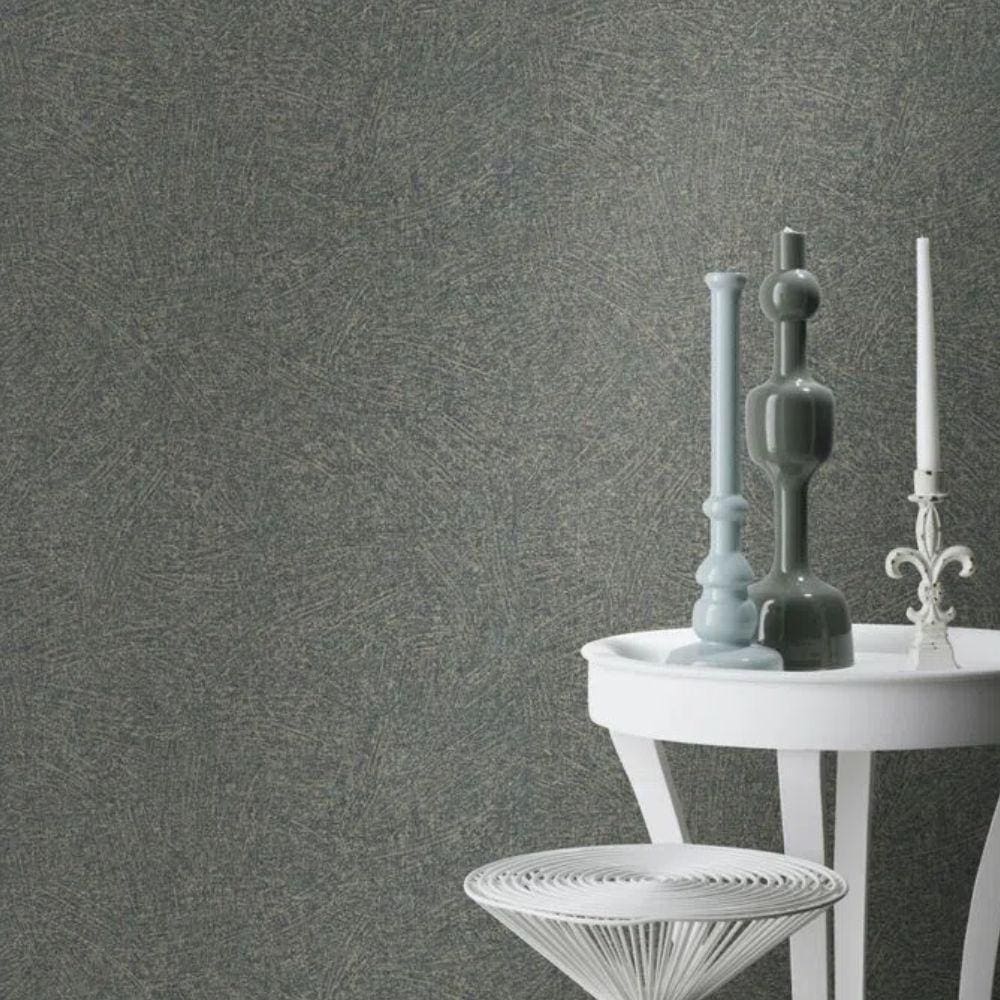 Papel De Parede Concreto Azul 10m X 0.53m