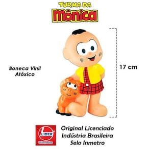 Boneco Cascão Macio Turma Da Mônica Brinquedo Infantil Baby