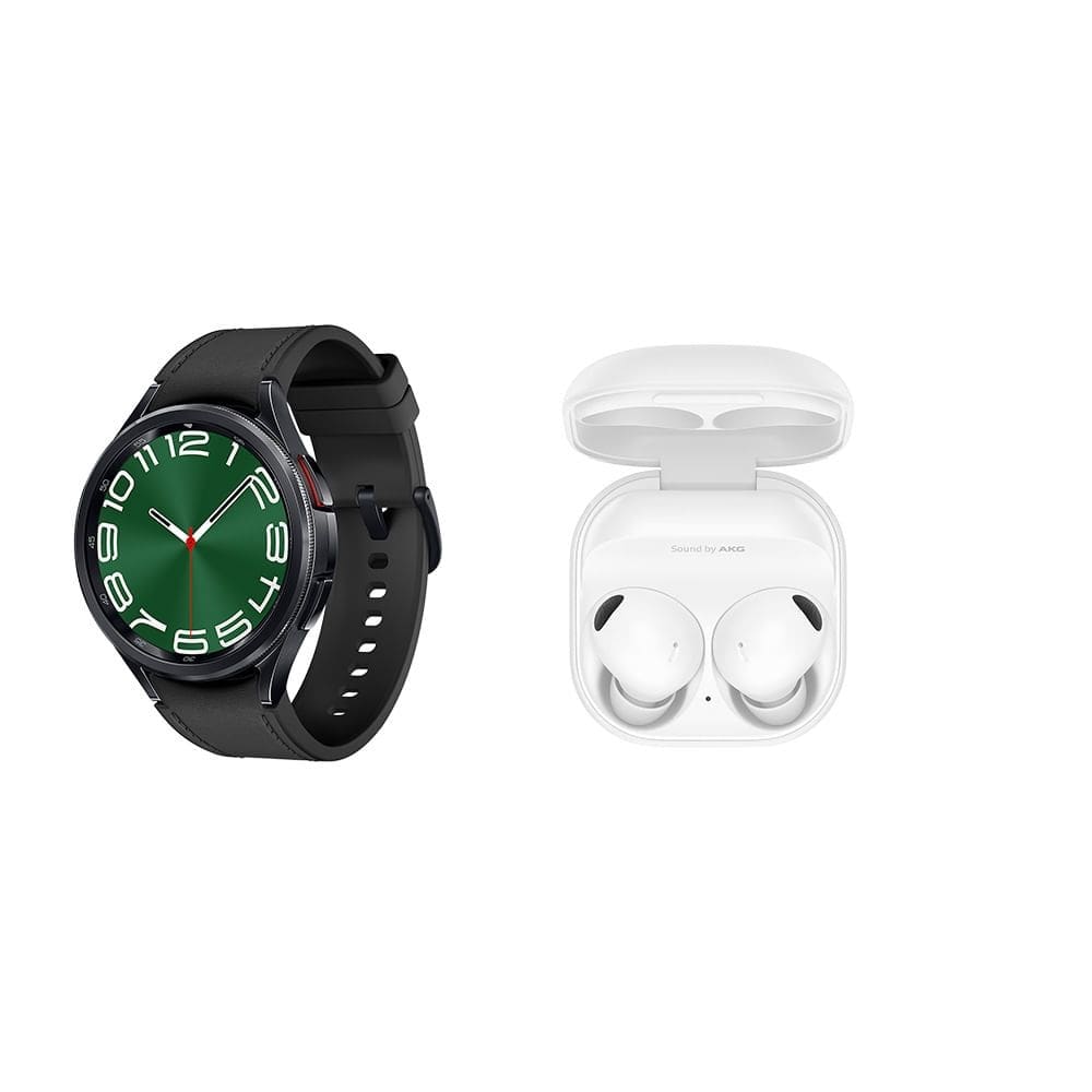Galaxy Watch6 Classic LTE 47mm Grafite + Galaxy Buds2 Pro Branco Kit