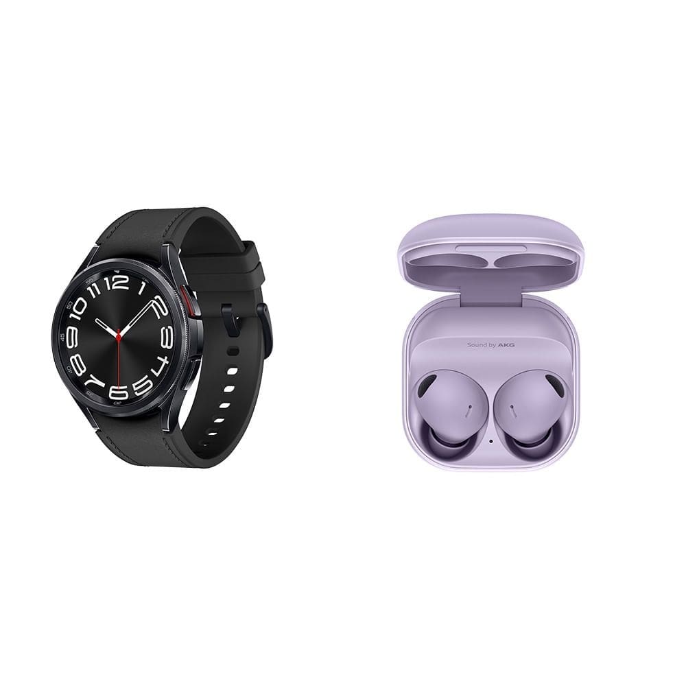Galaxy Watch6 Classic LTE 43mm Grafite + Galaxy Buds2 Pro Violeta Kit
