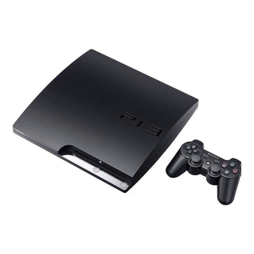 Sony Playstation 3 Super Slim 500gb 2 Controles + 3 Jogos Cor