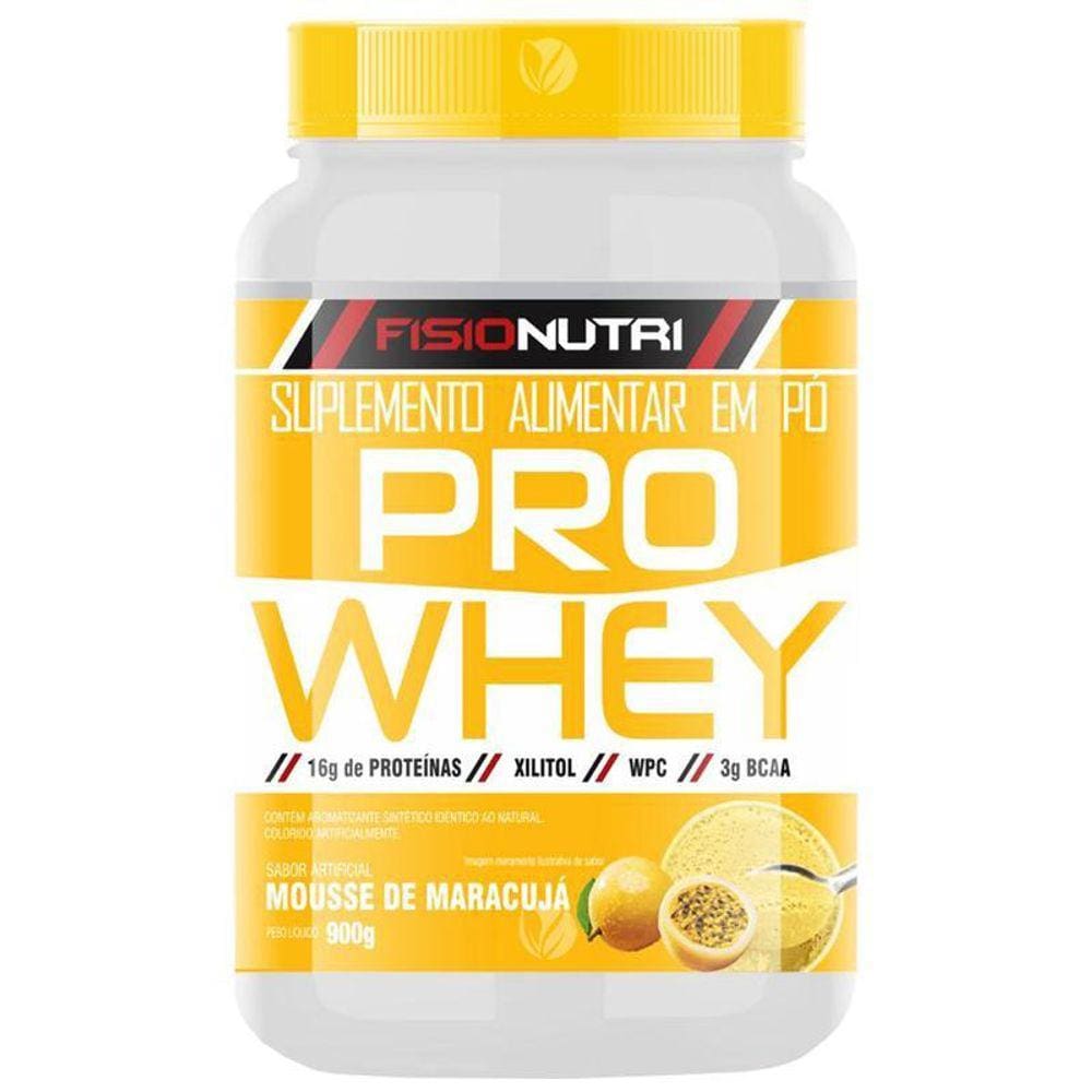 Kit 3 Pro Whey Fisionutri 900G Mousse De Maracujá