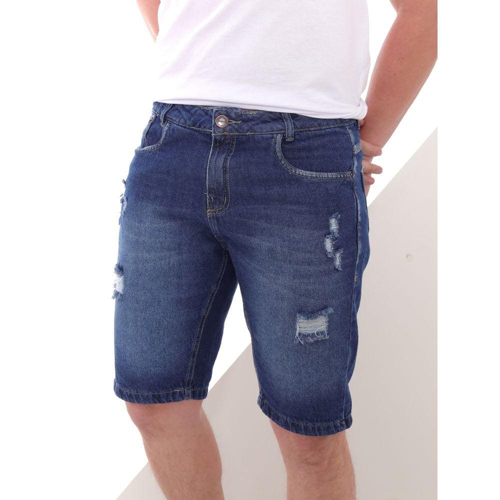 Bermuda jeans Masculina Adulto